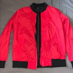 forever 21 red bomber jacket